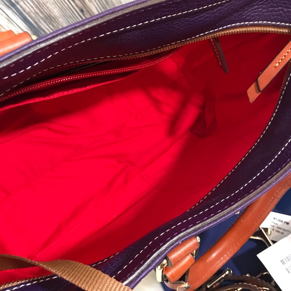 Dooney & Bourke Top Zip Satchel in Plum #R1205 - Picture 8 of 8